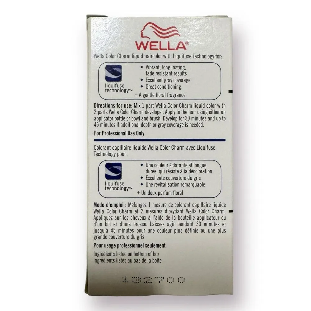 Wella Color Charm Permanent Liquid Hair Color Medium Smokey‎ Ash Blonde 7A/672 1